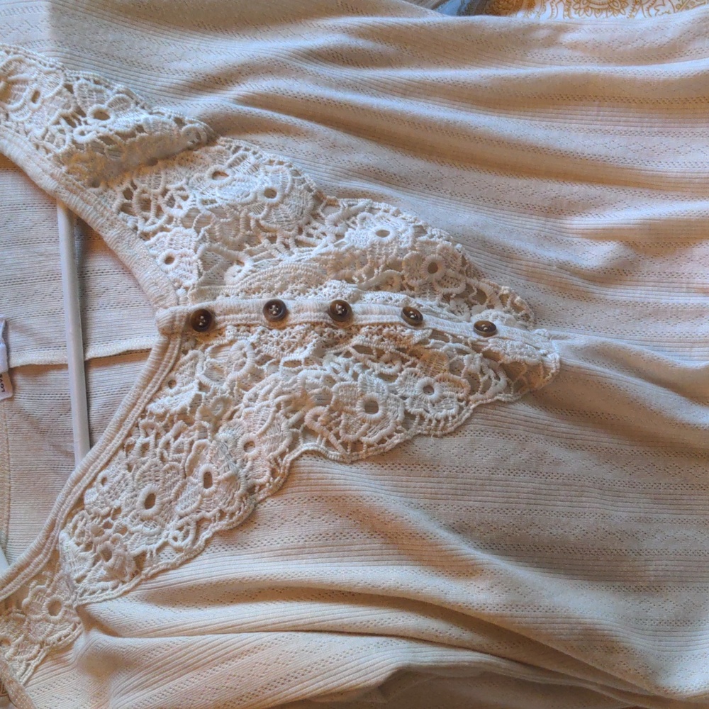 sweet crochet pointelle top